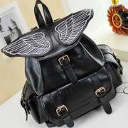 Black Angel Wing Backpack
