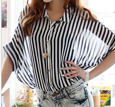 chiffon batwing blouse