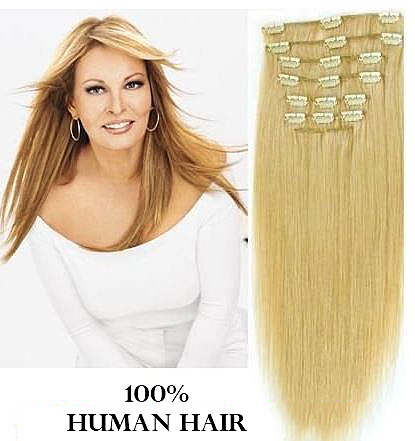 22 Inches 55 8 Cm 7 Piece High Quality Remy Clip In 100 Real