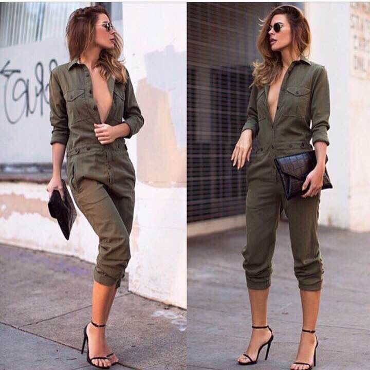 army green utility jumpsuit