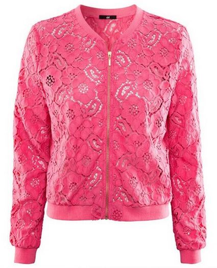 Chic Black Or Pink Vintage Style Lace Jacket on Luulla